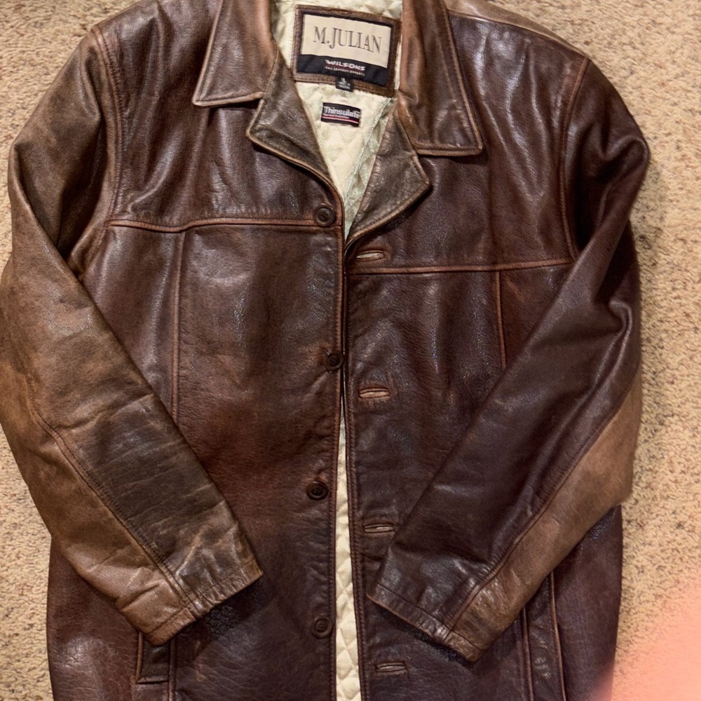 Wilsons Leather Brown Bomber Jacket